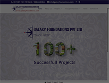 Tablet Screenshot of galaxyfoundations.com